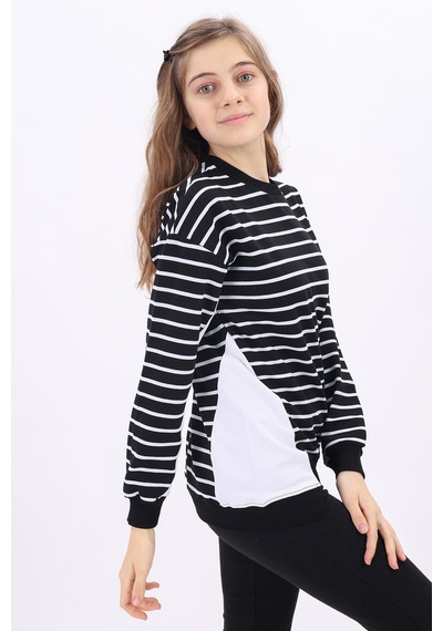 Toontoy Kids Toontoy Kız Çocuk Sweatshirt Siyah