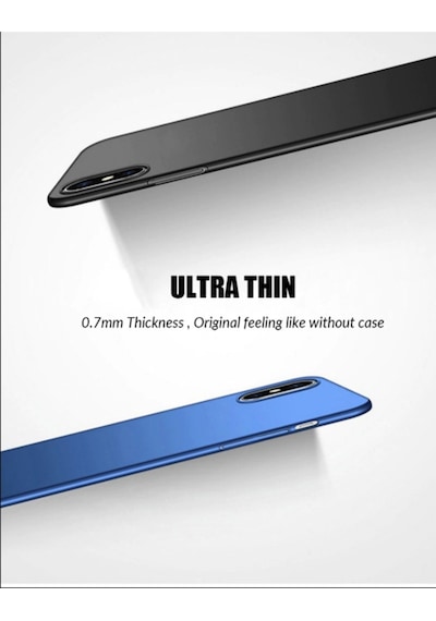 Apple Uyumlu iPhone 8 Plus Ince Mat Kaliteli Kilif 275179558 - Kampanya-Renk / Cam Ekran Koruyucu (+15 Tl)-Lacivert