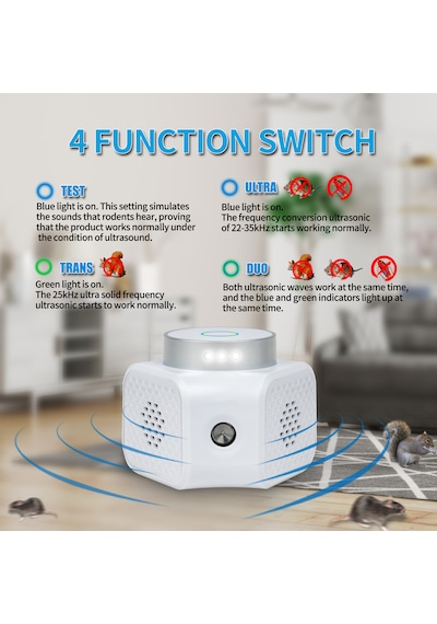 Peller Pro Smart Elite Pest Repeller Ultrasonik-elektronik Fare Haşere Akrep Yarasa Kovucu