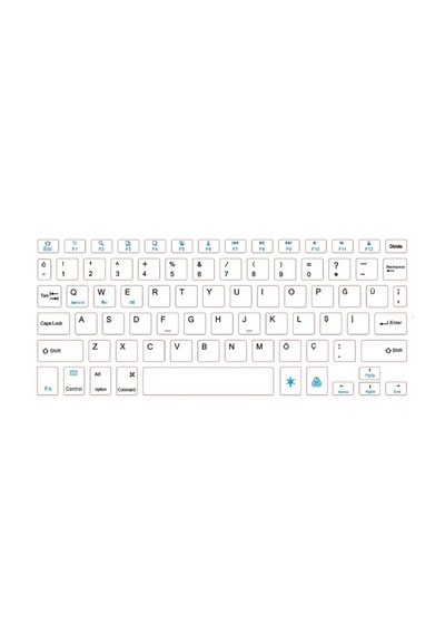 Tcx Kyb71 Kablosuz Türkçe Q Klavye Mouse Set - Beyaz Diğer