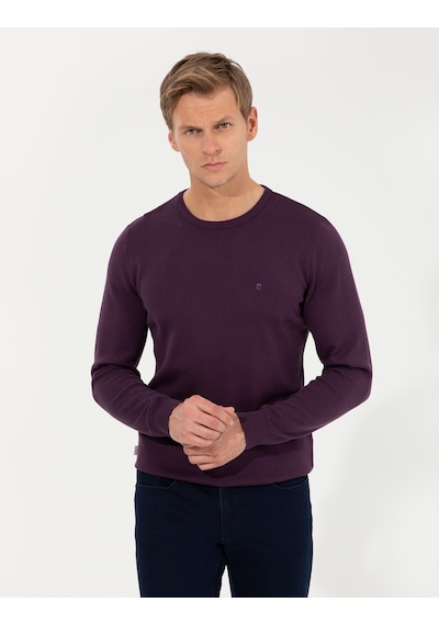Pierre Cardin Erkek Mor Kazak /triko 50257290-vr038 Mor