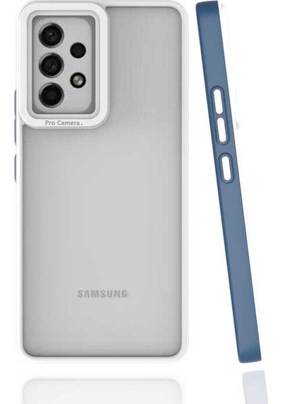 Galaxy Uyumlu A53 5g Kılıf Zore Mima Kapak Lacivert