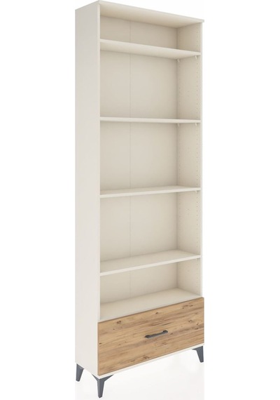 Arges Dolap 5 Raflı Tek Çekmeceli 88x30x243 Aytaşı-çam Aytaşı