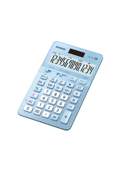 Casio JS-40B-BU Mavi Profesyonel 14 Hane Masa Üstü Hesap  Makinesi
