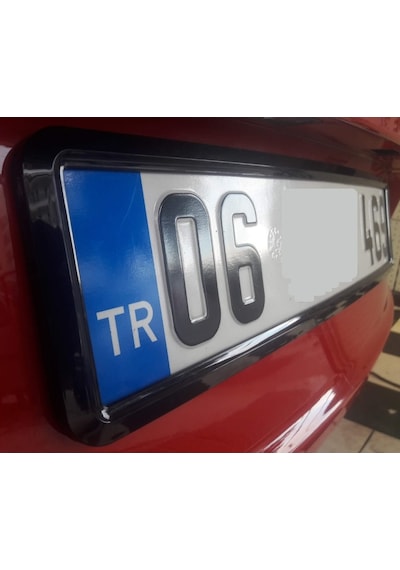 2 Adet Piyano Black Plakalık. Piano Black Licanse Plate Frame 308742391