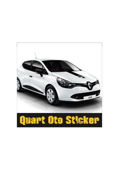 Renault Şerit Kaput Araba Sticker, Oto Sticker