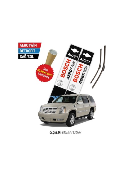Bosch Aerotwin Cadillac Escalade Silecek Seti (2010-2013)