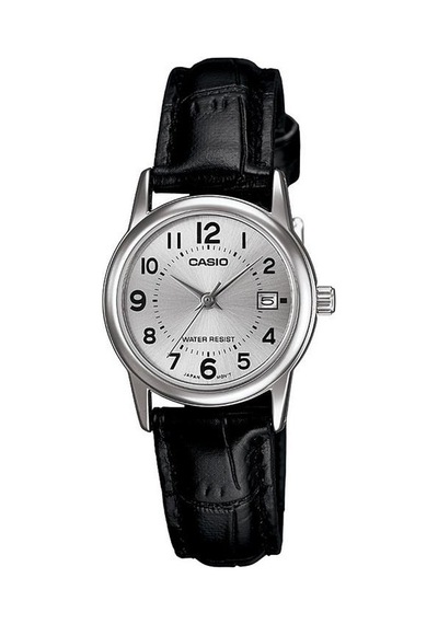 Casio Ltp-v002l-7budf-mtp-v002l-1budf Çift Saat Seti Siyah Deri Kordon Erkek Kadın Kol Saati Gri