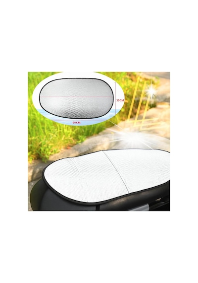Motosiklet Sele Koruyucu Güneşlik 60x35 Cm Isı Ve Su Geçirmez Reflektif Kaplama