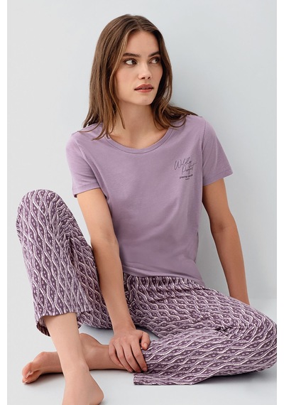 Pierre Cardin Kadın Mor Pijama Takım Mor