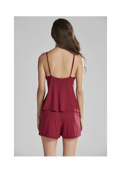 Moda Dua Pierre Cardin P5040 Bayan Penye 6'lı Gelin Çeyiz Seti bordo