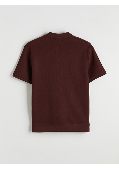 Lcw Vision Bordo Polo Yaka Erkek Tişört