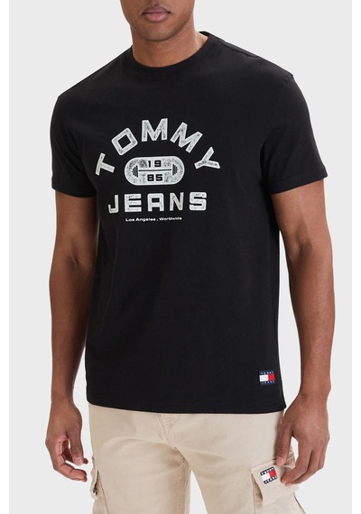 Tommy Jeans Erkek T Shirt Dm0dm22551 Bds Siyah
