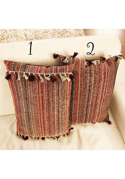 2 Adet Çizgili Boho Püsküllü Kadife İçi Dolgulu Dekoratif Yastık, Hippi Yastık, Pastel Kırmızı Kahverengi Yeşil Beyaz İç Mekan Hediyesi 2 Adet Çizgili Boho Püsküllü Kadife İçi Dolgulu Dekoratif Yastık, Hippi Yastık, Pastel Kırmızı Kahverengi Yeşil Beyaz İç Mekan Hediyesi