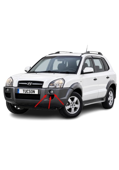 Hyundaı Tucson 2004-2008 Arası Depo Sağ Ve Sol Sis Farı Takım 92201-2e000 / 92202-2e000