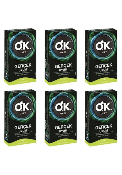Okey Gerçek Uyum Prezervatif 6 X 10'lu Kondom