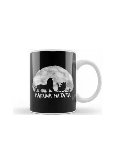 Hakuna Matata Lion King Kupa Bardak Porselen No18507 Karışık