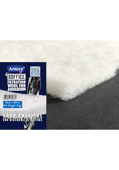 Akvaryum 70gr Silikonsuz Filtre Elyafı 66cm X 90cm Soffice