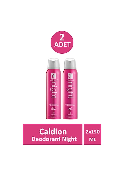 Caldion Deodorant Night Kadın 150 Ml 2 Adet