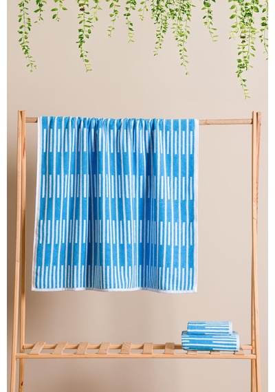 Piano %100 Pamuk Jakarlı Mutfak Ve El Havlusu 30x50 Cm Mavi