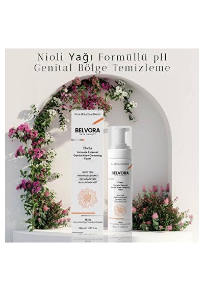 Belvora Nioli Yağı Formüllü Ph Dengesi Destekleyici Genital Bölge Temizleme Köpüğü - 200 Ml