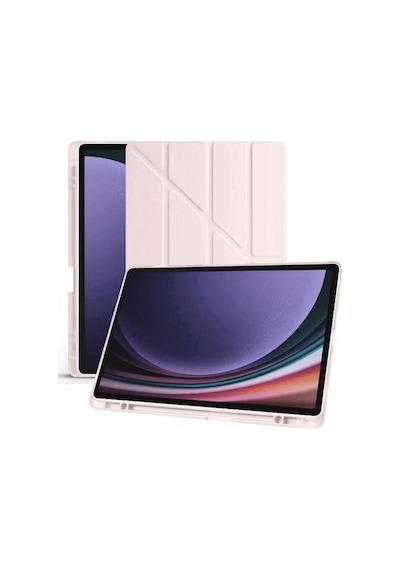 Newface - 441 - Samsung Galaxy Uyumlu X610 Tab S9 Fe Plus 12.4 Kılıf Kalemlikli Mars Tablet Kılıfı - - Aconcept - Rose Gold