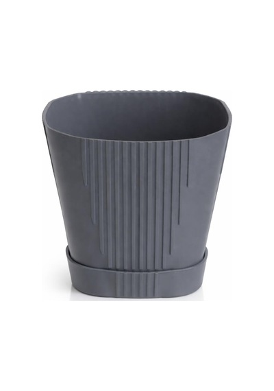 Omnipazar So-zb05 Zambak Dekoratif Plastik Saksı 8.8 Litre No:5 Antrasit 116