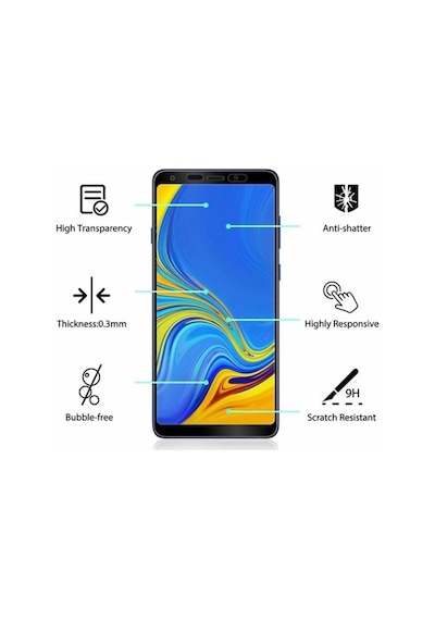 Samsung Uyumlu Galaxy A9 2018 5D Tam Kaplayan Ekran Koruyucu Cam (387605905)