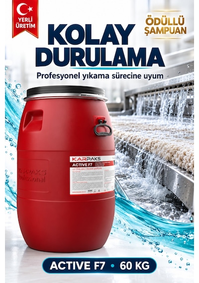 Active F7 Ultra Halı Yıkama Şampuanı 60kg Tekli
