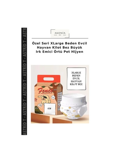 Özel Seri Xlarge Beden Evcil Hayvan Kilot Bez Büyük Irk Emici Örtü Pet Hijyen