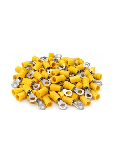 Sh Powermaster Pm-39079 4-6mm2 Kesit 28x12x8mm Soket Sarı İzoleli Kablo Pabucu 100'lü Paket Najmaddin