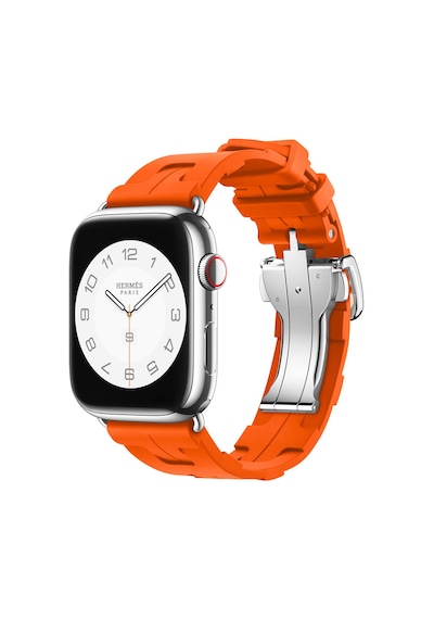 Watch 38mm Spor Görünümlü Clo Krd-94 Silikon Kordon-turuncu
