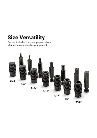 Ayarlanabilir Delik Açma Pensesi 2mm - 3mm - 4mm - 4.5mm - 5.5mm - 6mm - 7mm 11 Parça Set