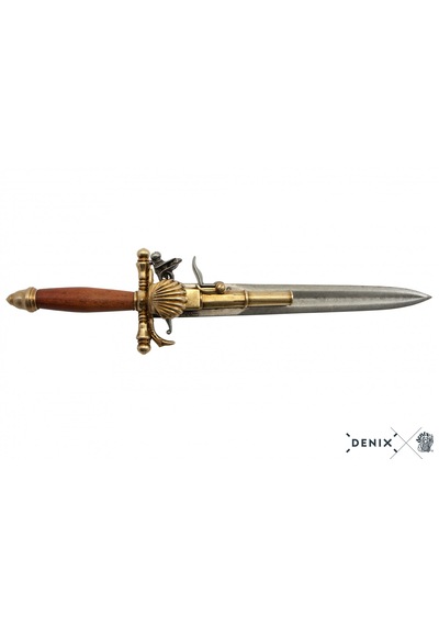 Denix Dagger Pistol France 18th 38cm Koleksiyon Obje