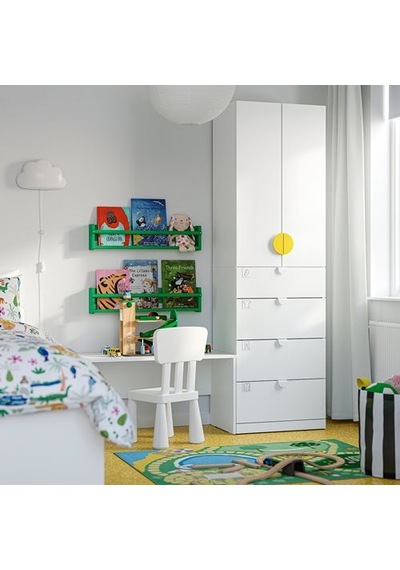 Ikea Lastare Bank, Beyaz, 90x42x48 Cm