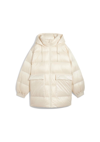 Puma Style Hooded Down Kadın Bej Ceket 68838987