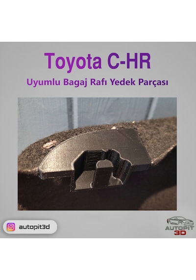 Toyota C-hr Uyumlu Bagaj Rafı Yedek Parçası Pandizot Aparatı
