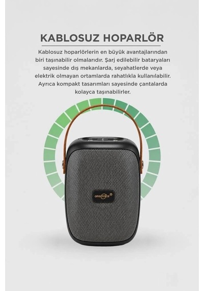 Delux Serisi Torima Bluetooth Hoparlör Gts-1679 Siyah Kablosuz Alet Akıllı Aksesuar Taşınabilir Ses