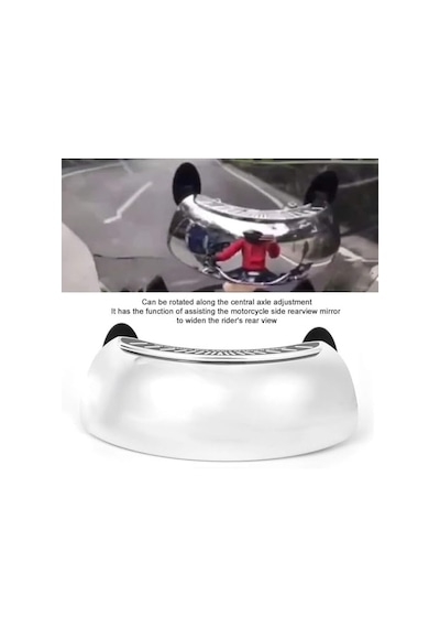 Busstier Evrensel Motosiklet Dikiz Aynası 360 Dönebilen Ayarlanabilir Yan Ayna Seti 8mm/10mm Uyumlu