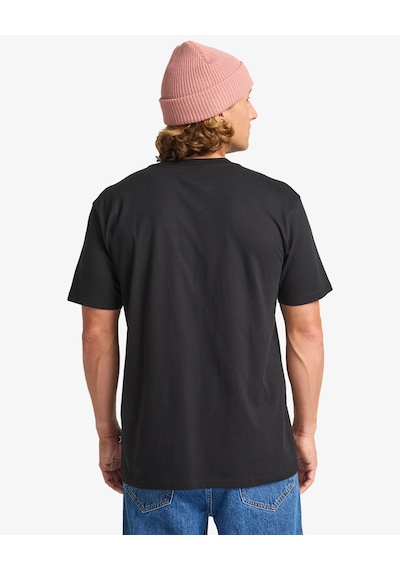 Quiksilver Billabong Yazı Baskılı Erkek Tişört Ebyzt00341 Siyah
