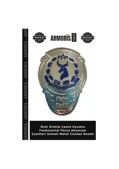Özel Üretim Çanta Uyumlu Fonksiyonel Parça Aksesuar Çeşitleri Somali Metal Cüzdan Rozeti Çok Renkli