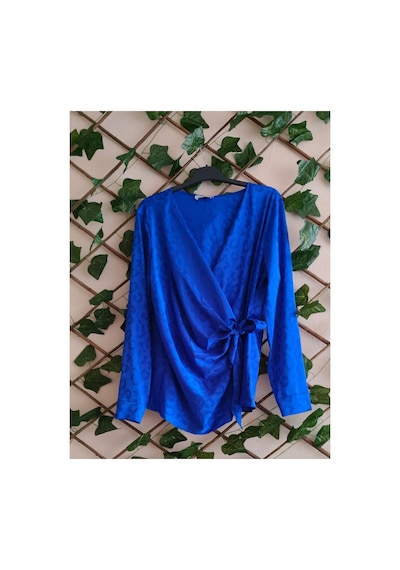 Çınar Boutique Saten Gömlek-saks Mavisi - S Saks Mavisi Saks Mavisi