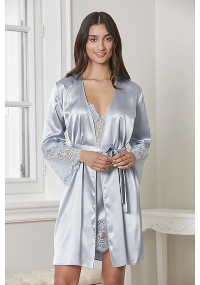 Pierre Cardin 6015 Kadın Dantelli Saten 6'lı Set-mist Mist