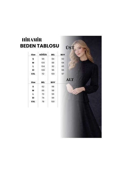 Hiramir Kadın Takım Şık Dokulu Kumaş Belden Bağlamalıyz2703 Siyah