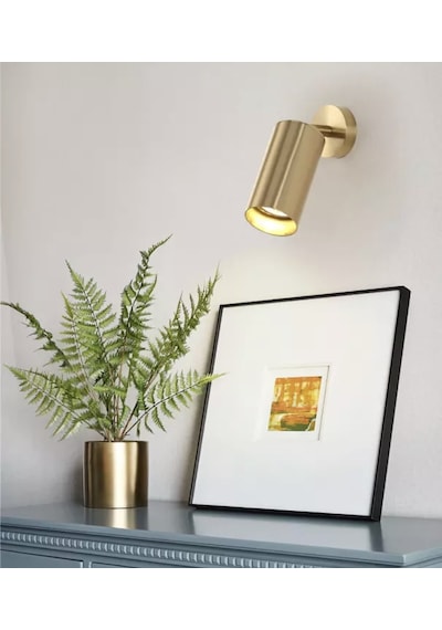 Rsylight Metal Mafsallı Eskitme Spot Armatür Beyaz Led Ampullü Siyah
