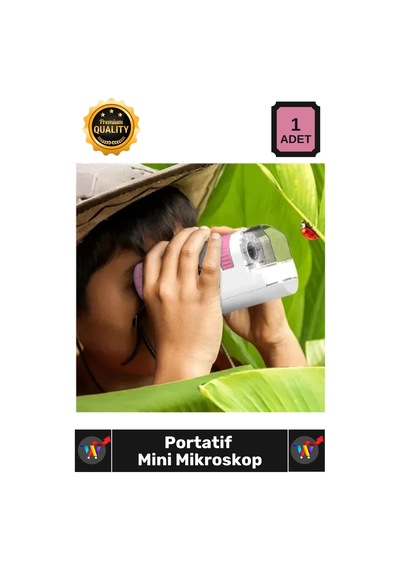 Mikroskop Çocuk Eğlenceli Gözlem Profesyonel Yüksek Çözünürlük Optik Mercek Portatif Mini Mikroskop