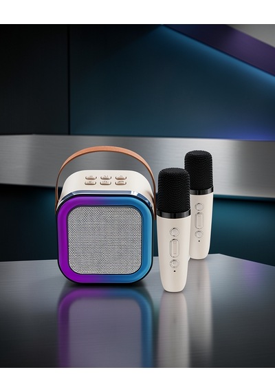 Taşınabilir Karaoke Hoparlör Uczzz2mikrofonluspeaker-4