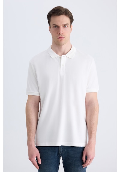 D's Damat Ds Damat Regular Fit Beyaz Pike Dokulu %100 Pamuklu T-shirt 4hc14tv02002m 801