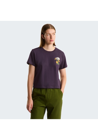 The North Face Flora Embroidered Regular Graphic Kadın Tişört C-the0a8g9qg5og5o Mor