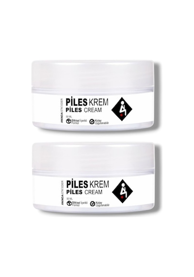 Piles Cream Bitkisel Içerikli Anında Etkili Bakım Kremi 50 Ml X 2 Adet